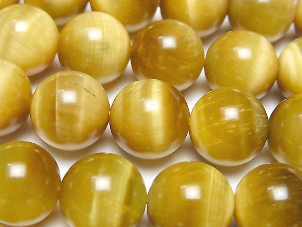 Round, Tiger's Eye Gemstone Beads