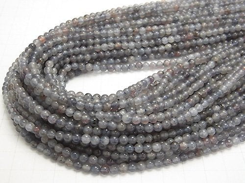 [Video] 1strand $6.79! Blood Shot Iolite AA Round 4mm 1strand beads (aprx.15inch / 38cm)