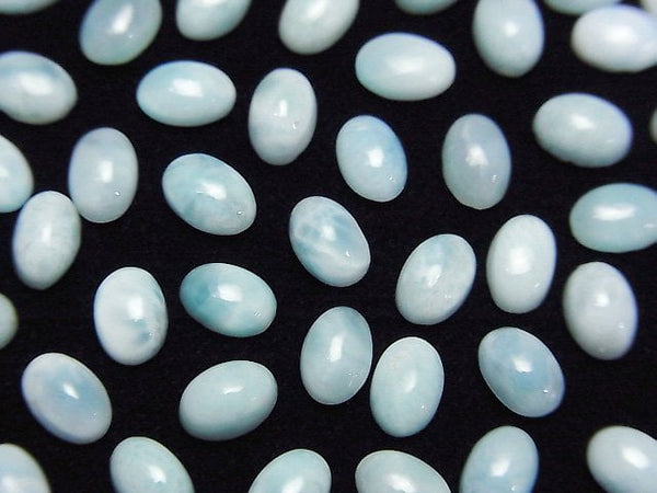 Cabochon, Larimar Gemstone Beads