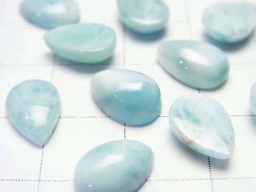 Larimar Pectolite AA++ Pear shape  Cabochon 10x7mm 5pcs