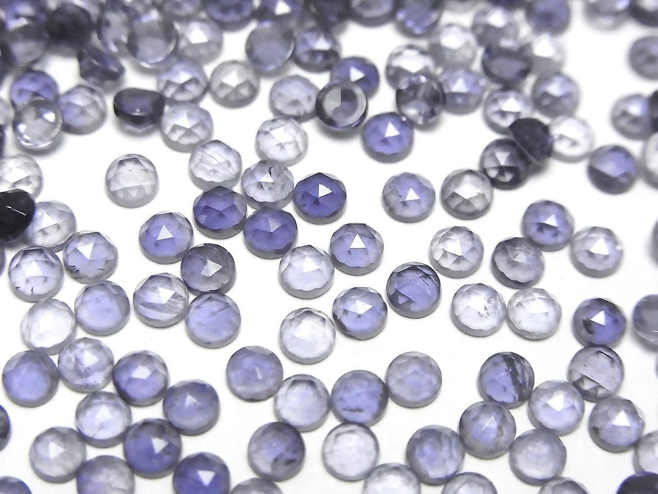高品質堇青石 AAA 玫瑰式切割 圓形 3x3毫米 10顆 $2.79！