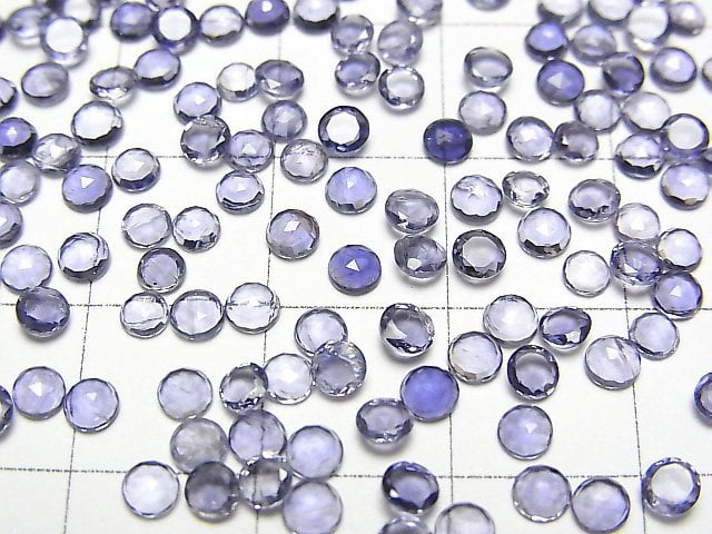 [Video] High Quality Iolite AAA Rose Cut  Round 3x3mm 10pcs $2.79!