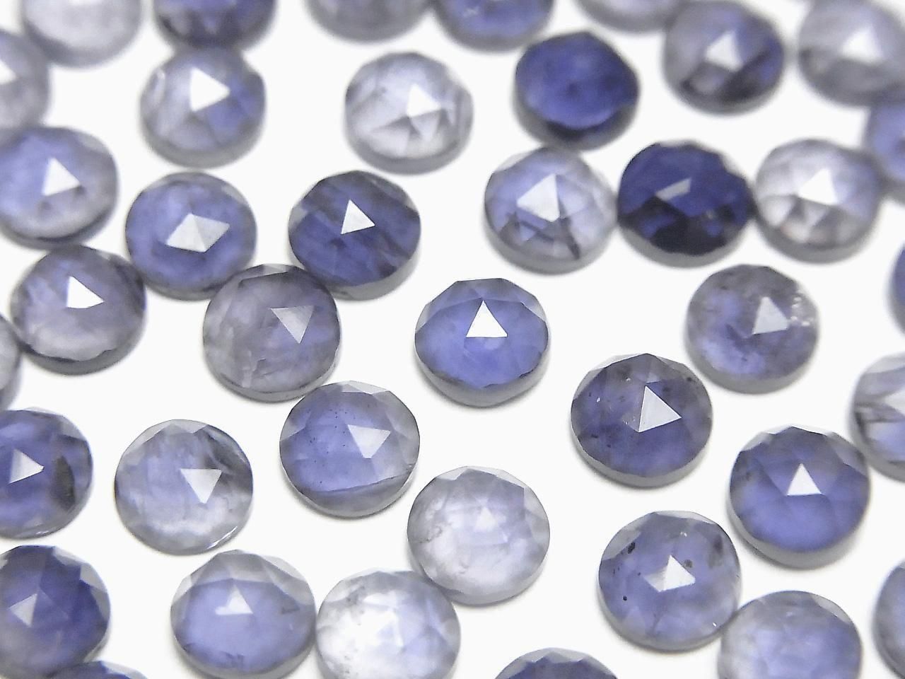 高品質堇青石 AAA 玫瑰式切割圓形 5x5mm 10顆 $12.99！