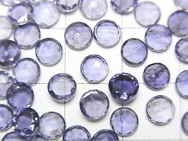 [Video] High Quality Iolite AAA Rose Cut  Round 5x5mm 10pcs $12.99!