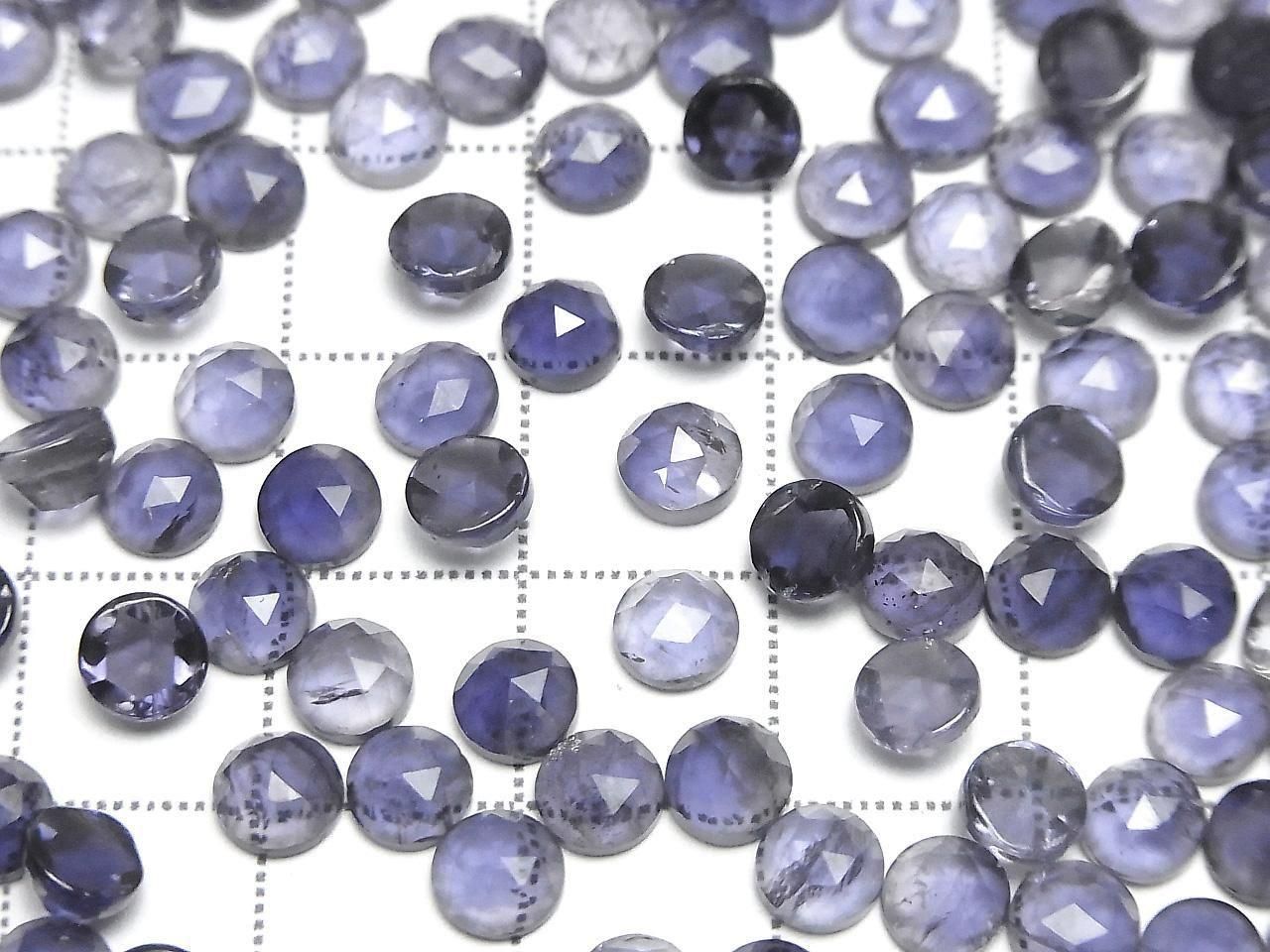 Iolite de haute qualité AAA, taille rose ronde, 5x5mm, 10 pièces, 12,99 $ !