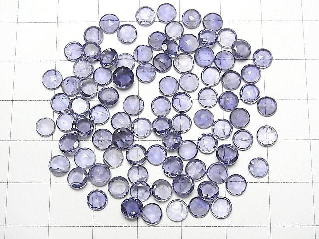 [Video] High Quality Iolite AAA Rose Cut  Round 5x5mm 10pcs $12.99!