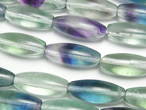 Fluorite, Rice Gemstone Beads