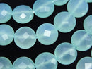 Chalcedony, Coin Gemstone Beads