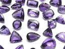 [Video]High Quality Amethyst AAA Loose stone Mixed Shape Faceted 2pcs