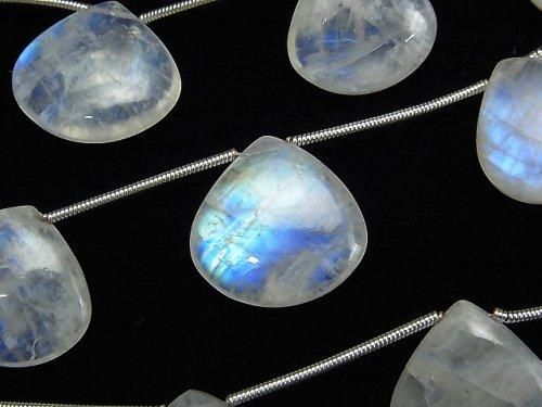 [Video] High Quality Rainbow Moonstone AA++ Chestnut (Smooth) 1-strand beads (approx. 6 inches/14 cm)