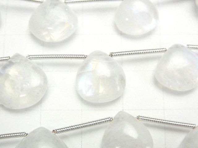 [Video] High Quality Rainbow Moonstone AA++ Chestnut (Smooth) 1-strand beads (approx. 6 inches/14 cm)