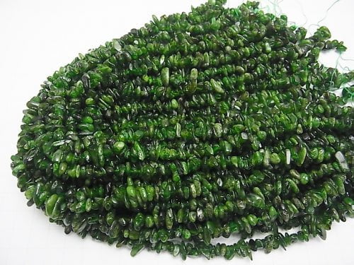 1strand $7.79! Chrome Diopside AA + Chips (Small Nugget) 1strand (aprx.15inch / 38cm)