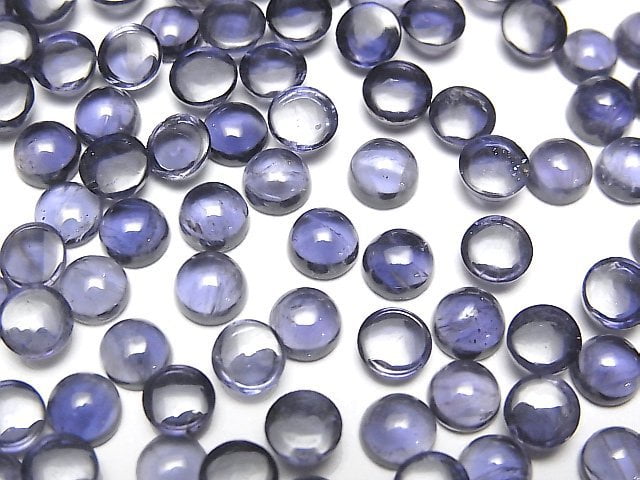 Cabochon, Iolite Gemstone Beads