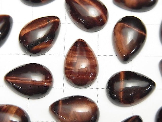 Red Tiger's Eye AA ++ Pear shape Cabochon 14x10mm 3pcs $3.79!