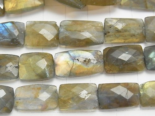 1strand $19.99Labradorite AA++ Faceted Rectangle  1strand beads (aprx.7inch/18cm)