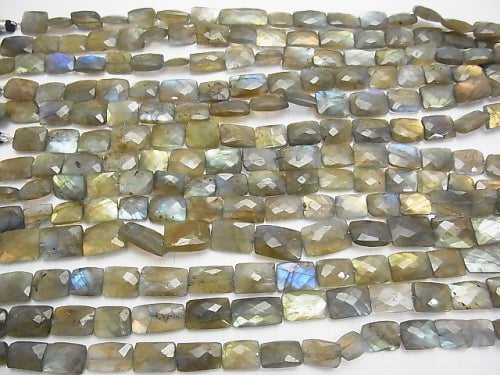 1strand $19.99Labradorite AA++ Faceted Rectangle  1strand beads (aprx.7inch/18cm)