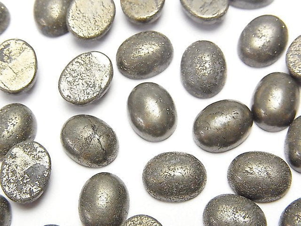 Cabochon, Pyrite Gemstone Beads