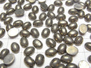 [Video] Pyrite Oval Cabochon 8x6mm 5pcs