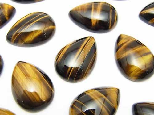 Cabochon, Tiger's Eye Gemstone Beads