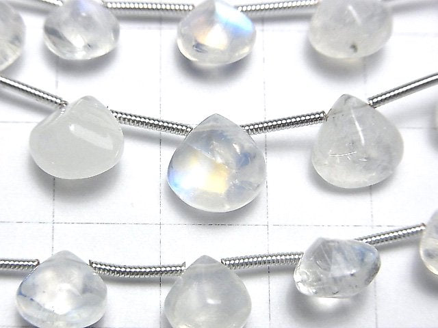 [Video]1strand $25.99! High Quality Rainbow Moonstone AA ++ 4Faceted Chestnut 1strand beads (aprx.6inch / 16cm)