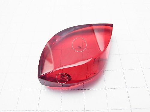 [Video] [One of a kind] Columbia Insect Red Color Amber Undrilled Marquise NO.178