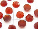 Red Agate Round Faceted Cabochon 6x6mm 5pcs $3.79!