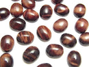 Red Tiger's Eye AA++ Oval Cabochon 10x8mm 4pcs