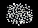 [Video] High Quality White Shell (Silver-lip Oyster) AAA Round Cabochon 6x6mm 5pcs