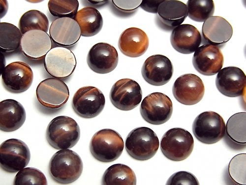 Cabochon, Tiger's Eye Gemstone Beads