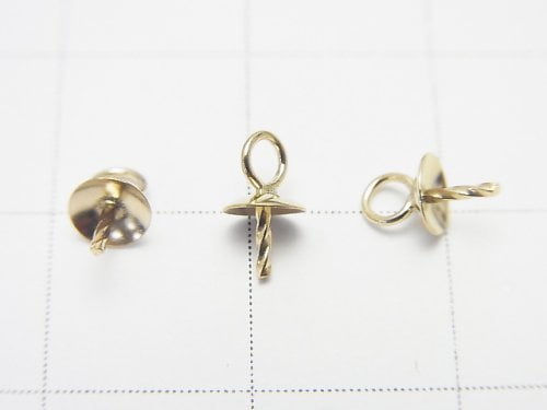 14KGF Screw Eye Pin 4x4mm 1pc