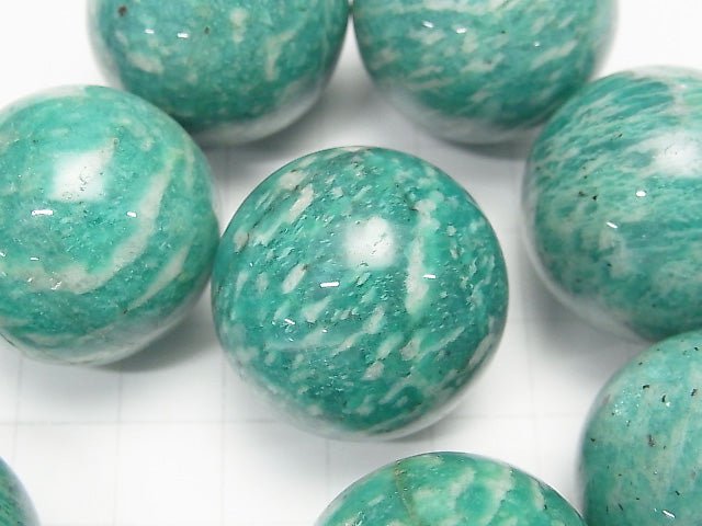 [Video] Mozambique Amazonite AA+ Sphere Round 25mm 1pc