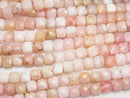 High Quality! Pink Opal AA ++ Cube Shape 4x4x4mm half or 1strand beads (aprx.15inch / 38cm)