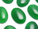 Green Onyx AAA Oval Cabochon 30x22mm 1pc
