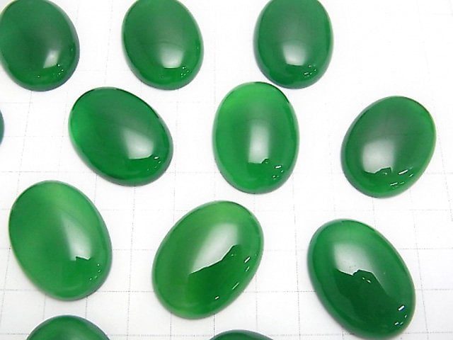 Green Onyx AAA Oval Cabochon 30x22mm 1pc