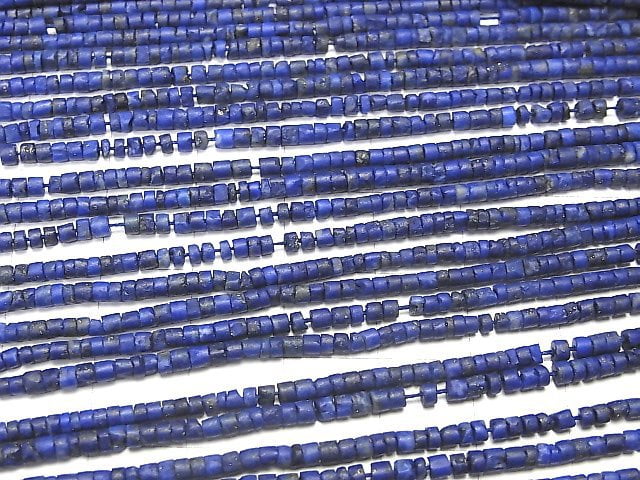 [Video] Lapis lazuli AAA Tube (Heishi) 2mm 1strand beads (aprx.15inch / 37cm)