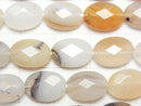 [Video]Montana Moss Agate AA++ Faceted Oval 12x8x4mm half or 1strand beads (aprx.14inch/35cm)