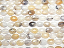 [Video]Montana Moss Agate AA++ Faceted Oval 12x8x4mm half or 1strand beads (aprx.14inch/35cm)
