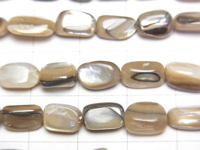 [Video]Abalone Shell Nugget 1strand beads (aprx.15inch/37cm)