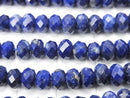 1strand $14.99! High Quality!  Lapislazuli AAA--AA++ Faceted Button Rondelle 5x5x3mm 1strand beads (aprx.15inch/36cm)