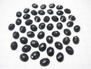 Onyx  Oval  Faceted Cabochon 10x8mm 5pcs