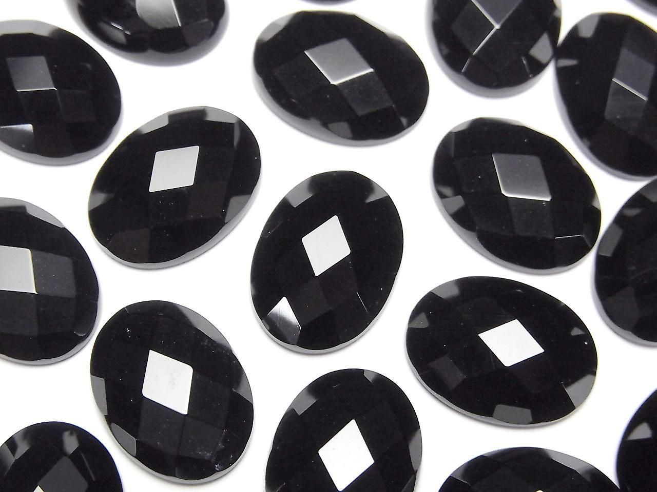 Onyx Ovale Facetté Cabochon 16x12mm 4pcs 5,79 $!
