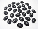 Onyx  Oval Faceted Cabochon 16x12mm 4pcs $5.79!