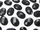 Onyx  Oval Faceted Cabochon 18x13mm 3pcs $4.79!