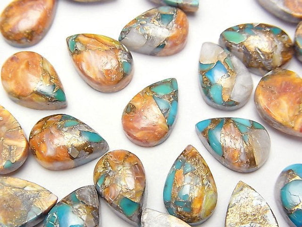 Cabochon, Copper Turquoise & Amazonite Gemstone Beads