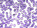 [Video] High Quality Amethyst AAA- Round  Cabochon 3x3mm 10pcs