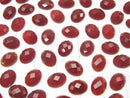 Red Agate Oval Faceted Cabochon 8x6mm 5pcs $3.79!