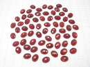 Red Agate Oval Faceted Cabochon 8x6mm 5pcs $3.79!