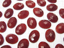 Red Agate Oval Faceted Cabochon 16x12mm 4pcs $5.79!