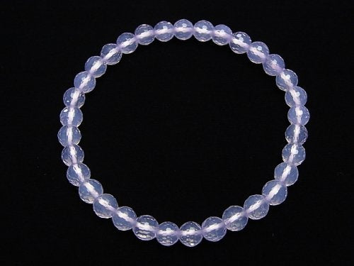 [Video] [One of a kind] High Quality Scorolite AAA 128Faceted Round 6mm Bracelet   NO.25