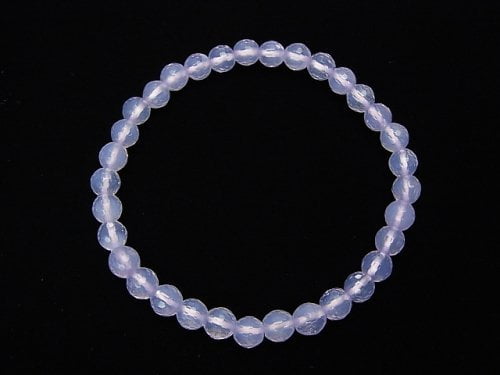 [Video] [One of a kind] High Quality Scorolite AAA 128Faceted Round 6mm Bracelet   NO.26